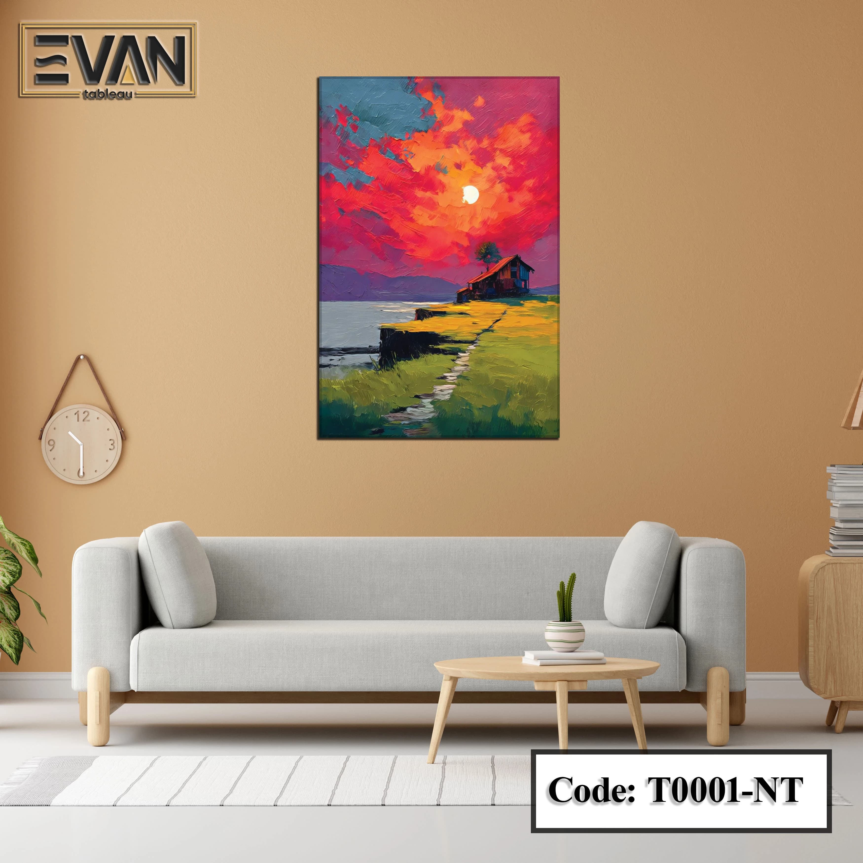 Nature Wall Art: Crimson Solitude