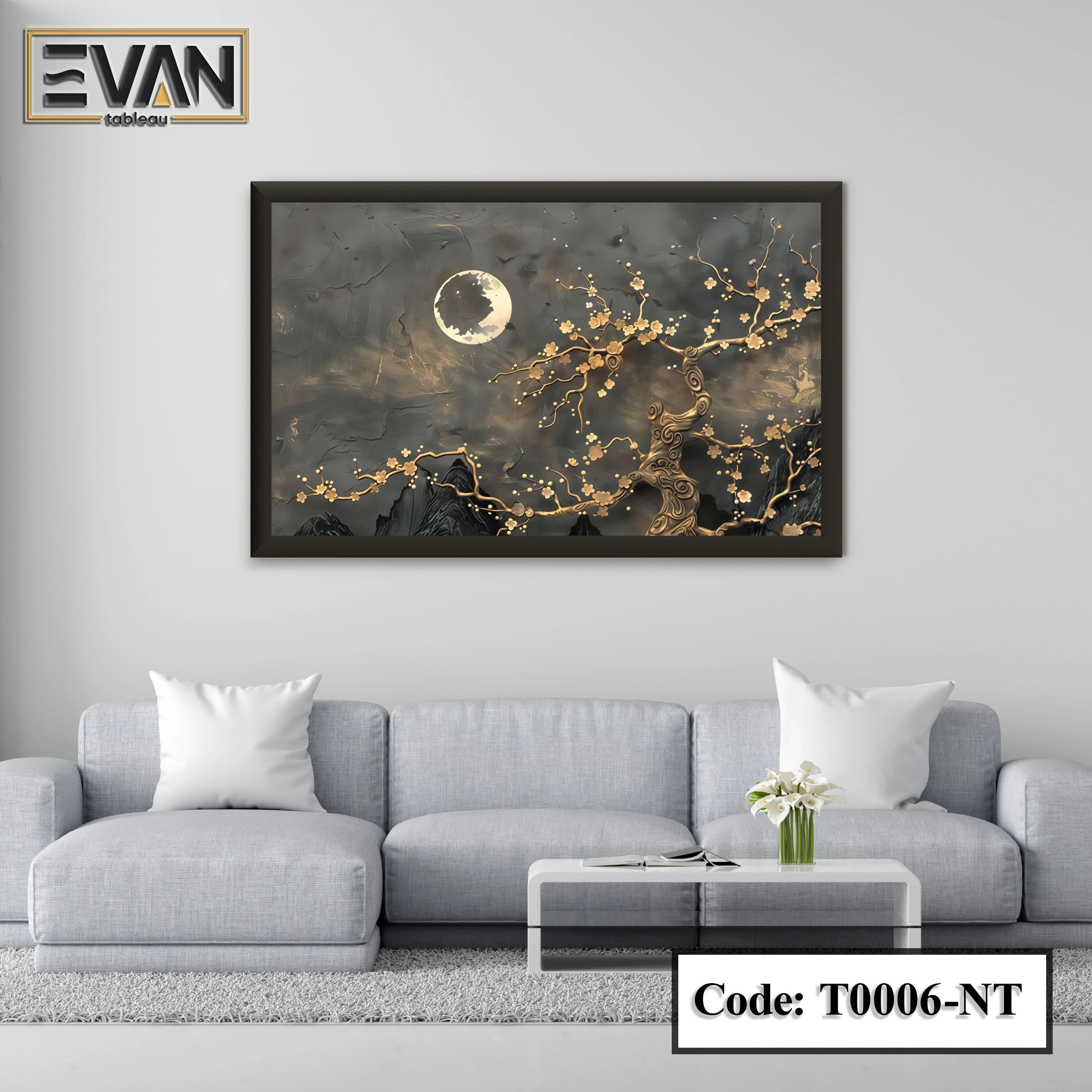 Nature Wall Art: Midnight Blossom
