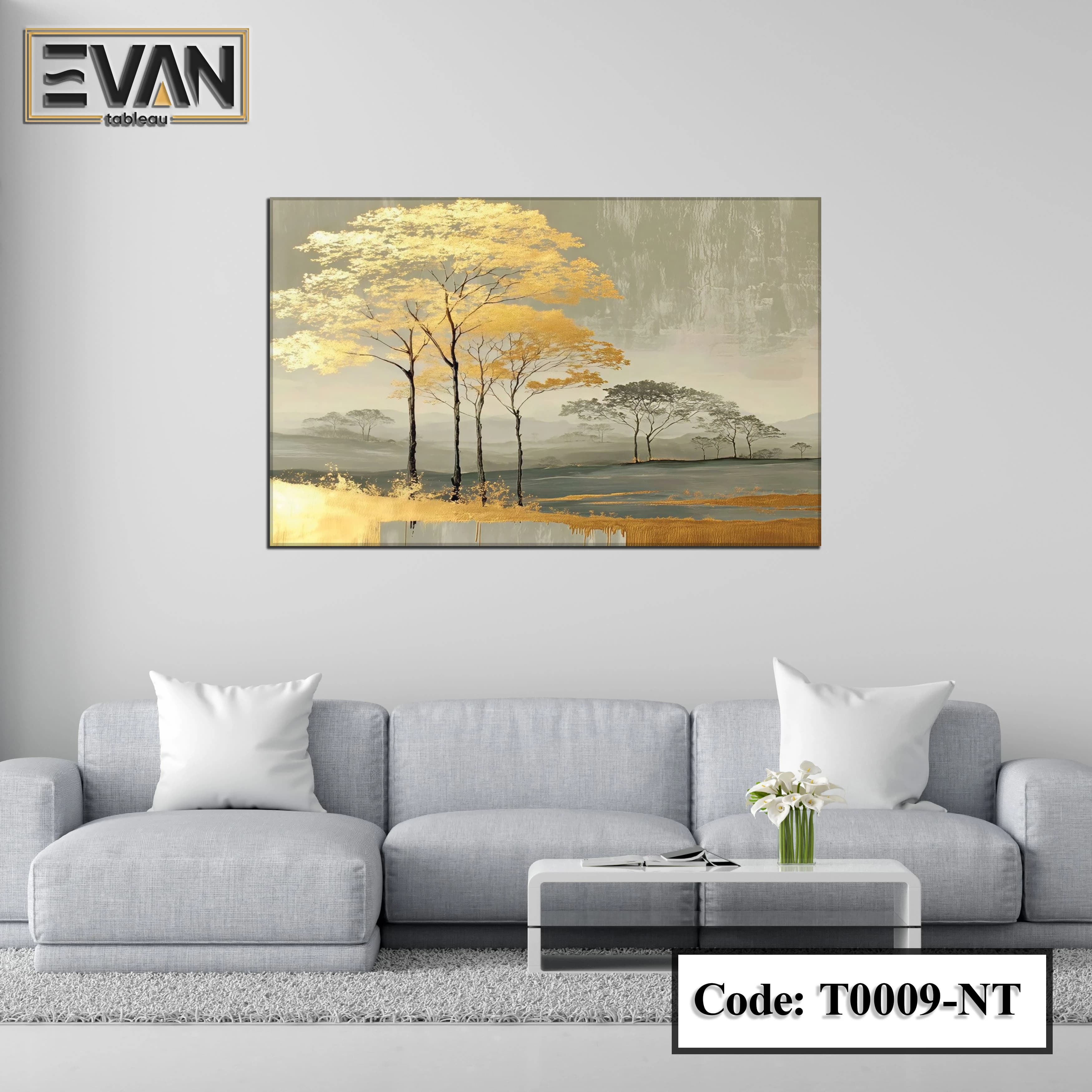 Nature Wall Art: Gilded Horizons