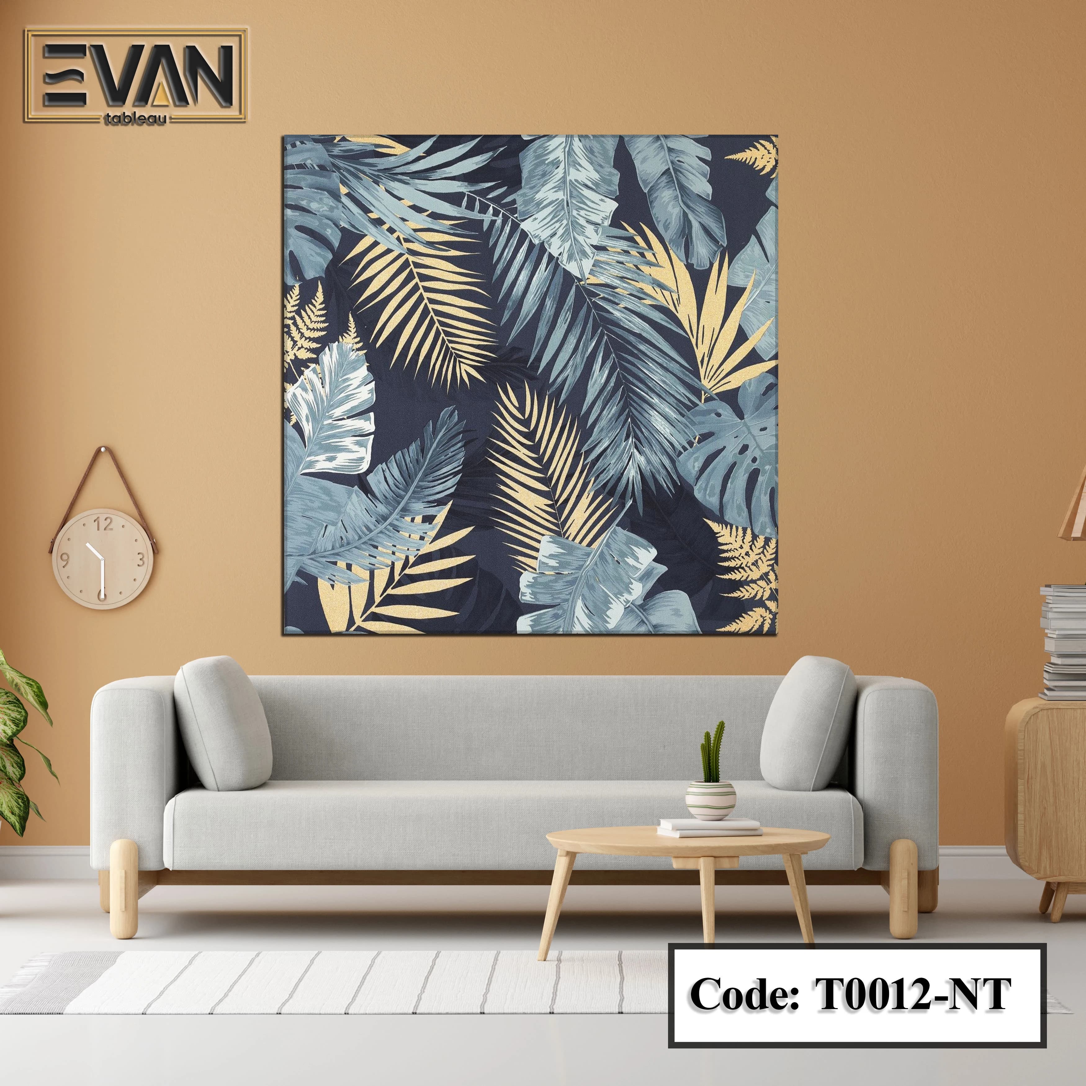 Nature Wall Art: Midnight Palm Tapestry