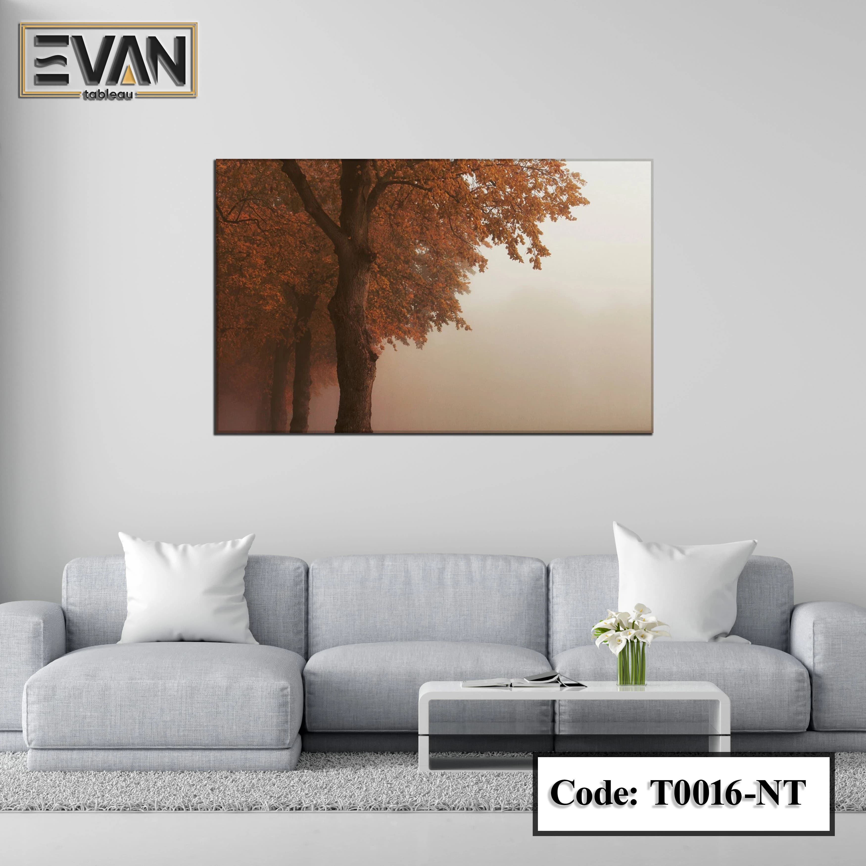 Nature Wall Art: Whispers Through the Amber Fog