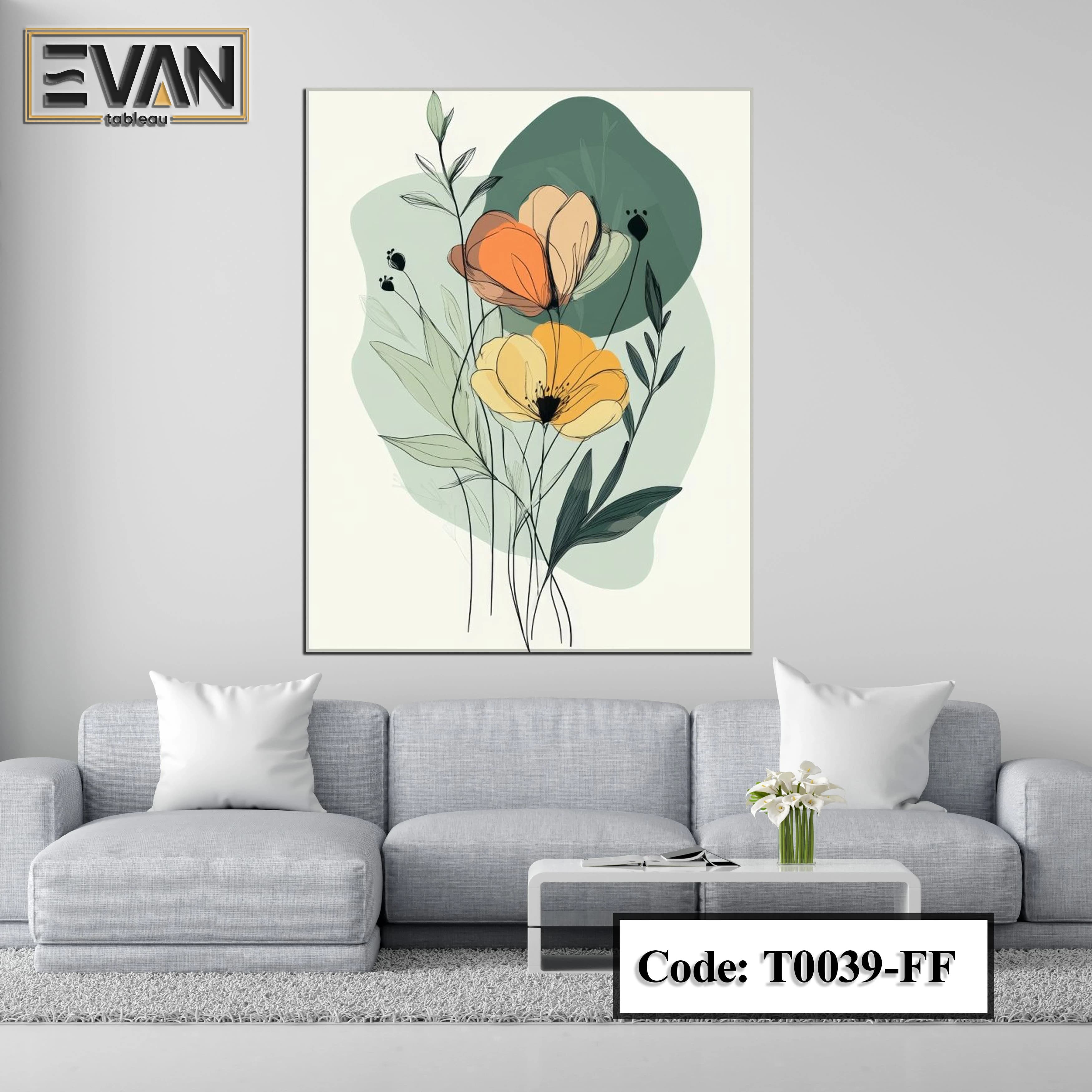 Flower Wall Art Canvas Print
