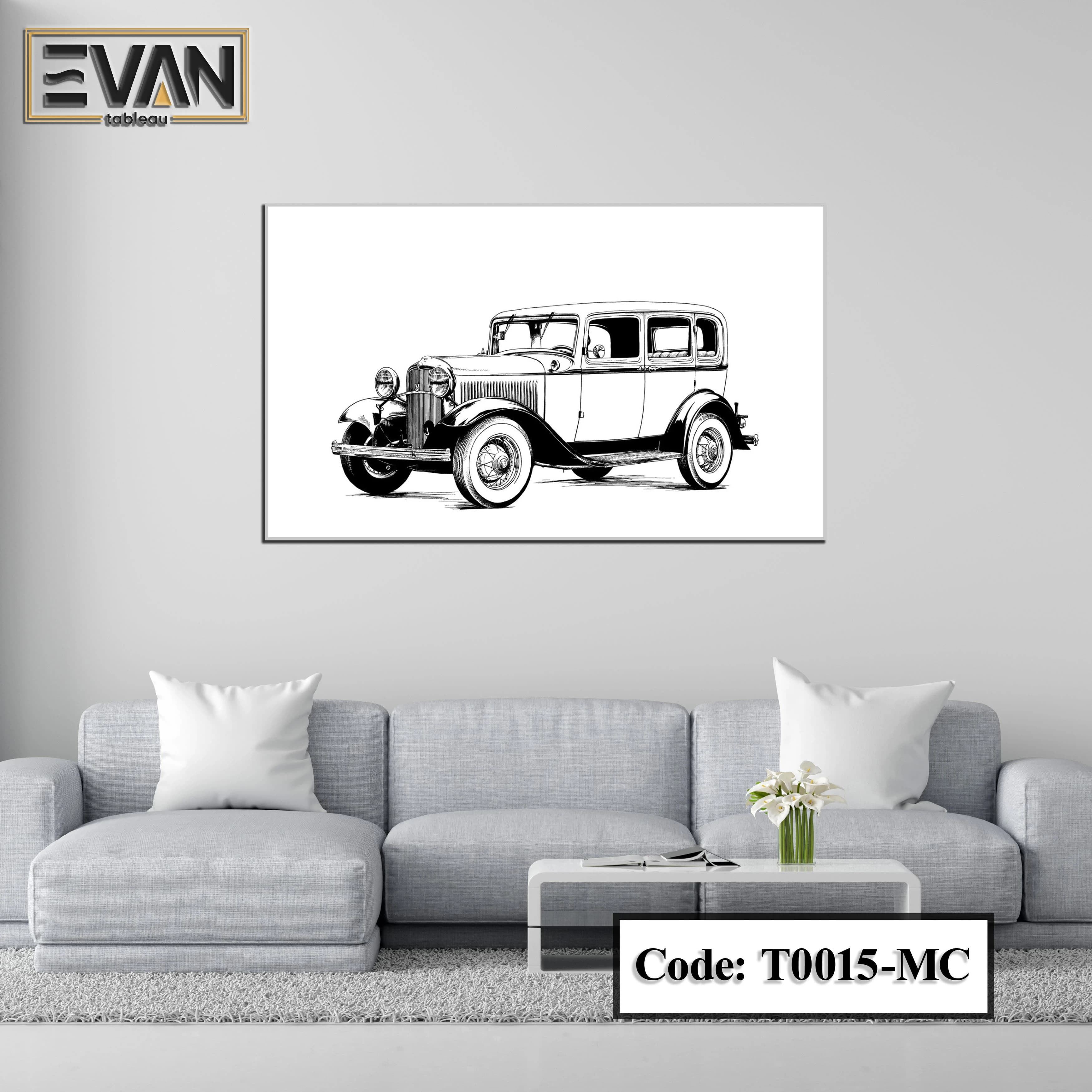 Vintage, Classic & Artistic Cars Wall Art Canvas Print