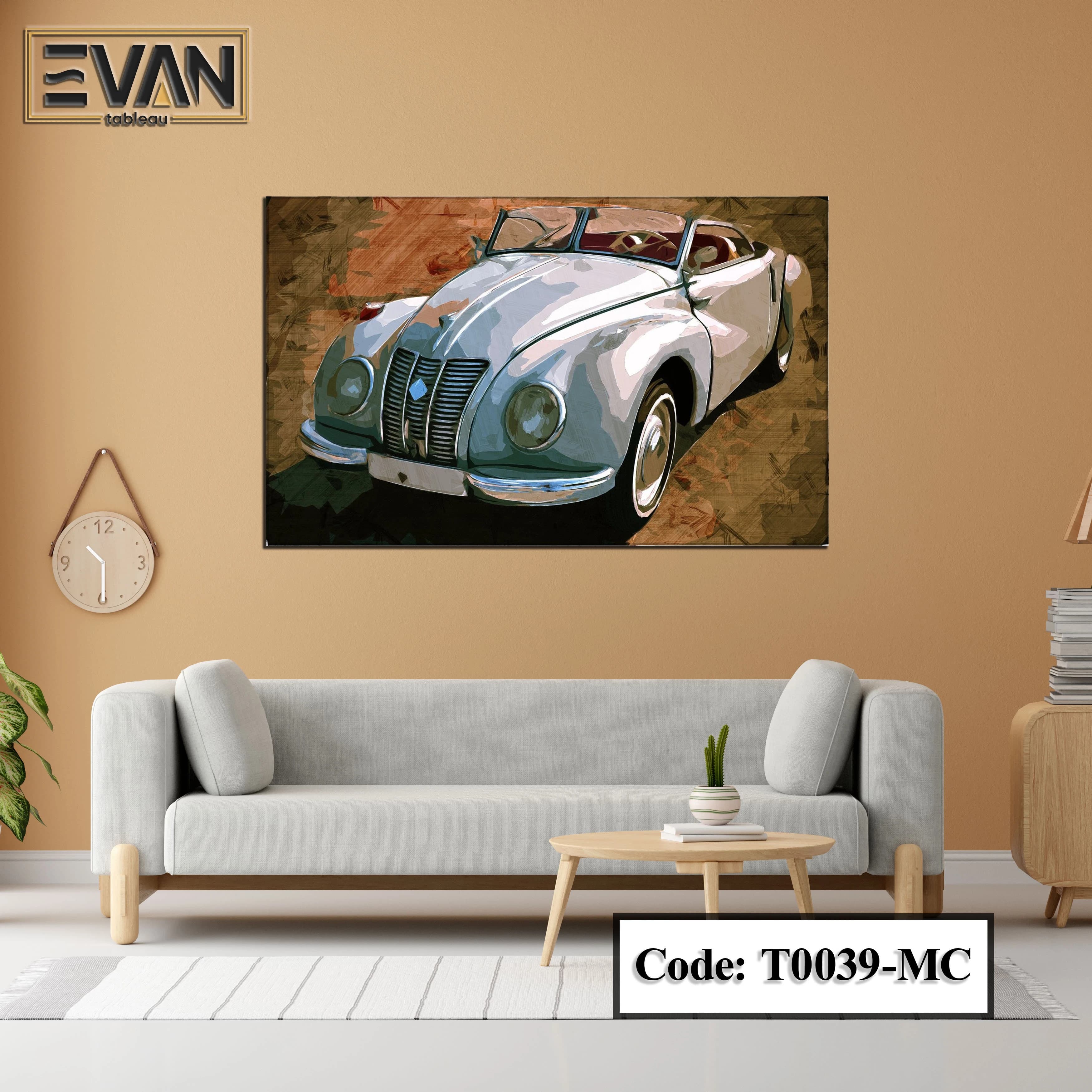 Vintage, Classic & Artistic Cars Wall Art Canvas Print