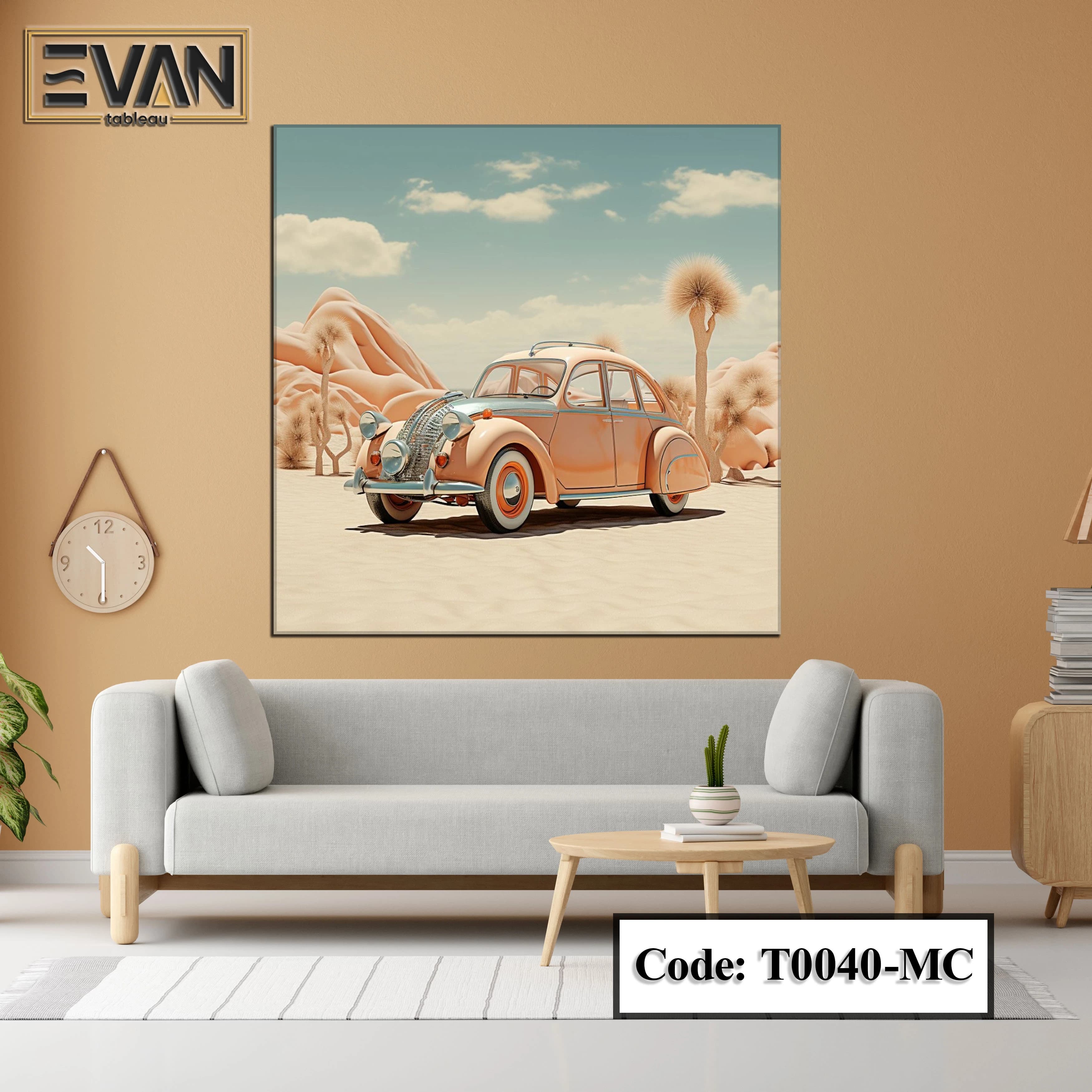 Vintage, Classic & Artistic Cars Wall Art Canvas Print